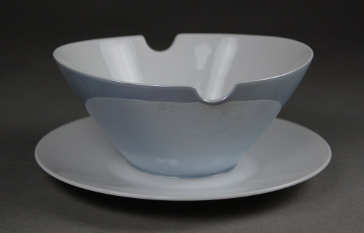 Rosenthal, tableware Form 2000, gravy boat with at. underplate
