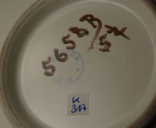 Steingutfabrik Elsterwerda, tableware nn; plate
