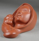Gmundner Keramik, Wandmaske Madonna mit Kind