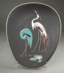 Ruscha, wallplate Reiher