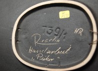 Ruscha, wallplate Reiher
