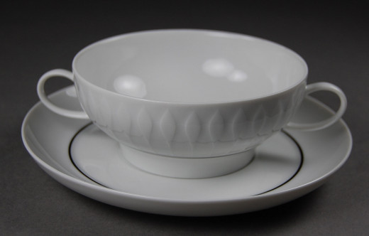Thomas, Service Lanzette, Suppenschale mit Untertasse