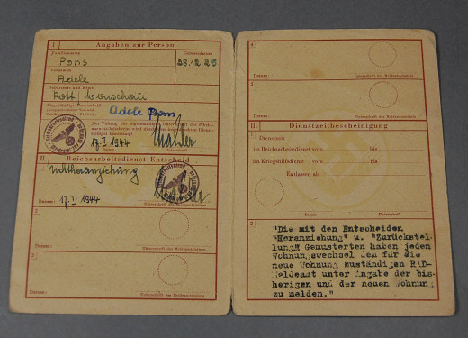 Reichsarbeitsdienst-Pflichtausweis
