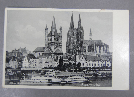 Kln am Rhein, Postkarte 1939, 