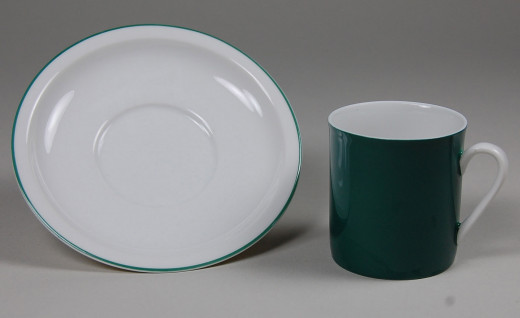 Arzberg, tableware 2075, mocha cup no. 1 with saucer