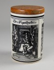 Keramisches Werk Alfred Ungewi, lidded jar