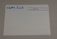 Walter Zuerl - Autogrammkarte