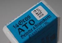 Ato, Bandzug-Federn 626 mit Aufkant-Spitze 2,5 mm; Packung 1/4 Gros