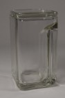 Vereinigte Lausitzer Glaswerke, Kubus-Geschirr, jug with lid; WV 291