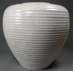 Silberdistel (?); Vase