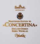 Rosenthal, Wandteller Concertina