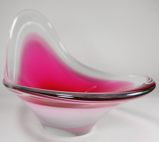 Flygsfors Glasbruk, Schale aus der Serie Coquelle
