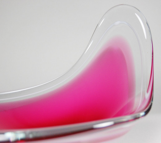 Flygsfors Glasbruk, Schale aus der Serie Coquelle